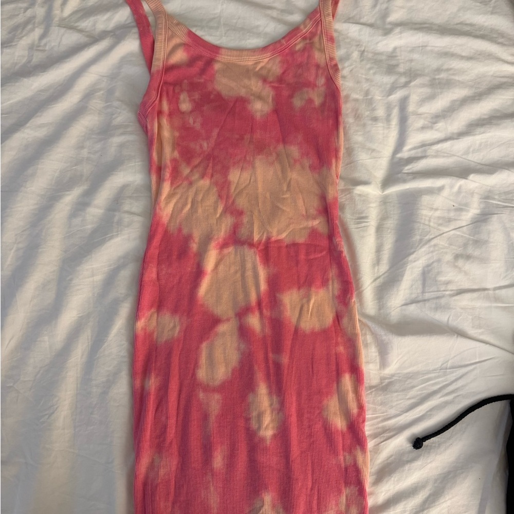 Cotton Citizen Pink Tie Dye Dress